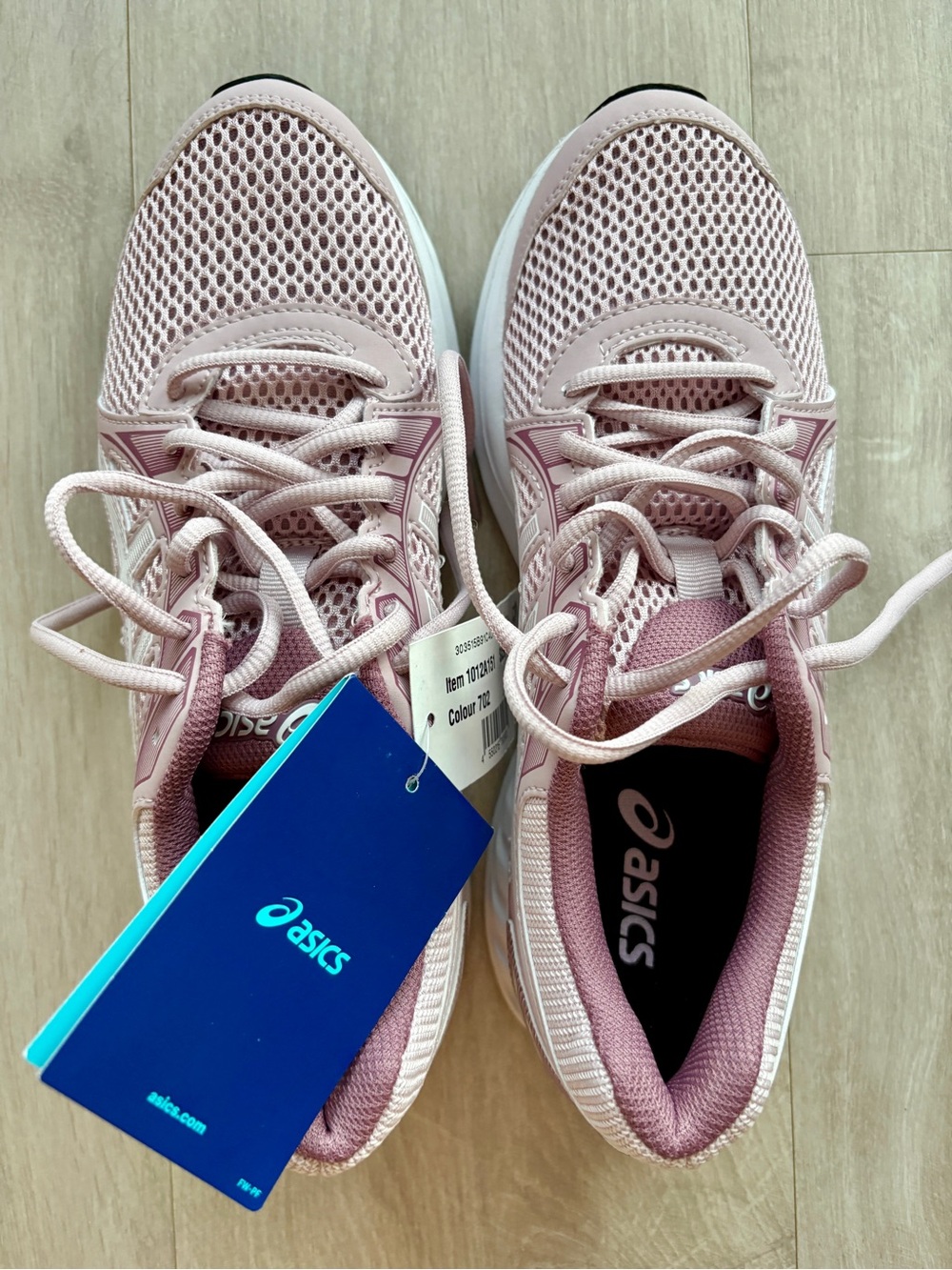 ASICS Women's Dusty Pink Mesh Athletic Sneakers